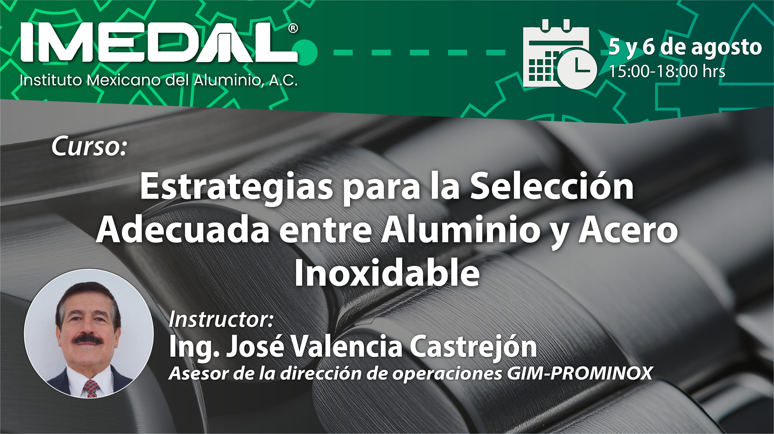 Curso: Estrategias para la Selección Adecuada entre Aluminio y Acero Inoxidable 